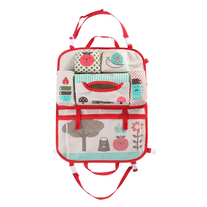 Cartoon Car Seat Back Storage Hang Bag Organizer Car styling Baby Product Varia Stowing Tidying Automobile Interior Accessories