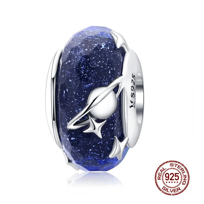 Sterling Silber Anhänger: WOSTU 925 DIY Armband Charms AAA Cubic Zirkonia - Haustier Kamera Biene Kaffee Marienkäfer Perlen Original 1.9g