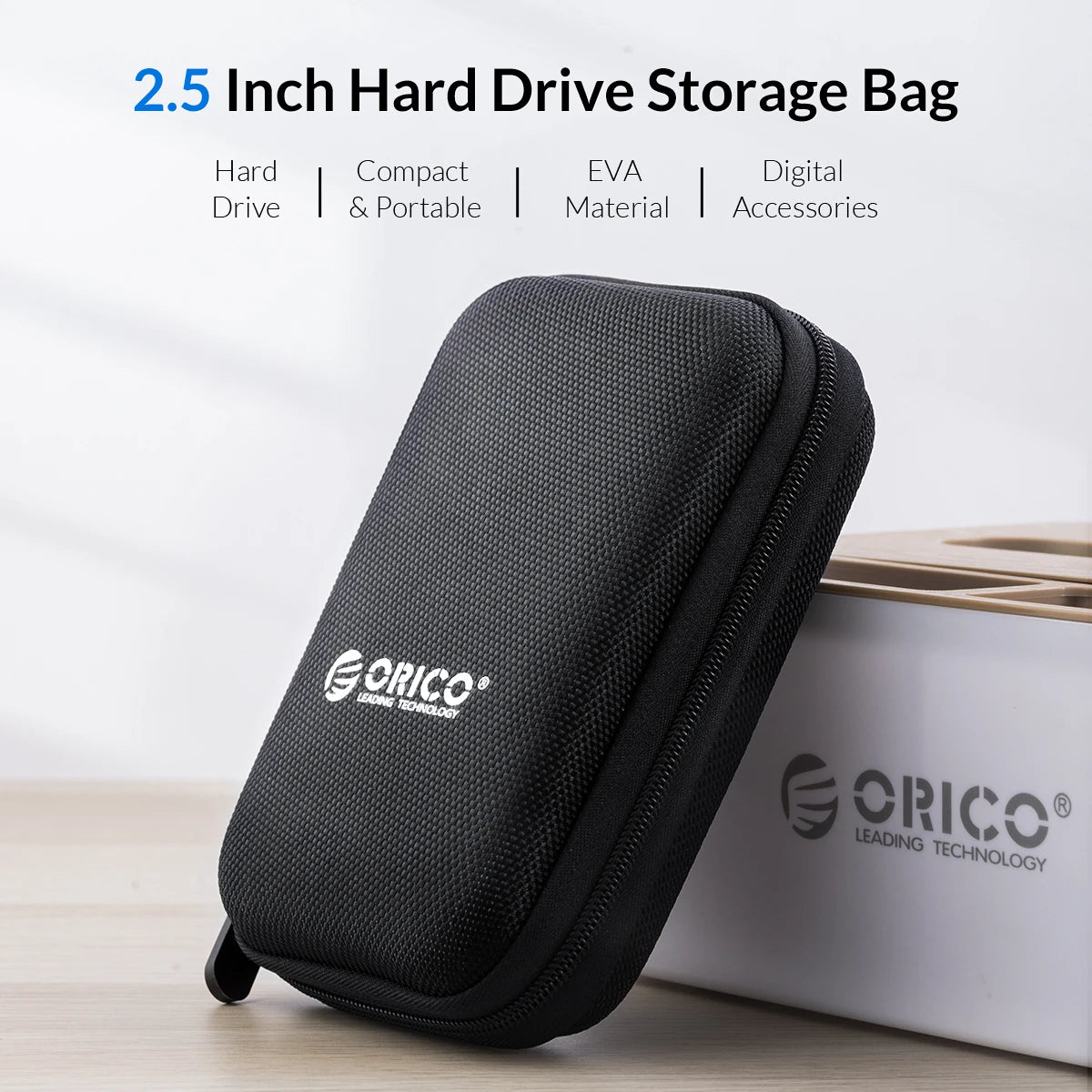 Festplatten-Tasche 2025: ORICO 2.5 Inch HDD Box Portable Hard Drive Bag Storage Protection Collection