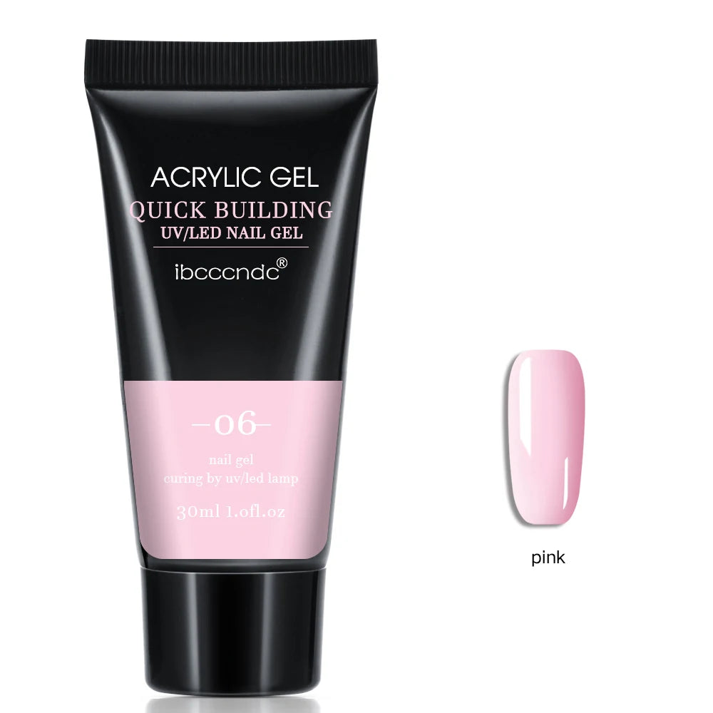 Nagel-Gel 2025: 30ml Acrylic-Hard Crystal-Clear - UV LED Collection
