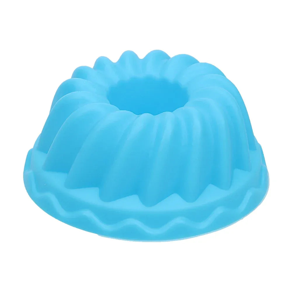 HILIFE Silicone Pudding Cupcake Muffin Donut Mold Non-Stick Baking Jelly Mould 12pcs/set Thread Shape - Golden Bridge Store