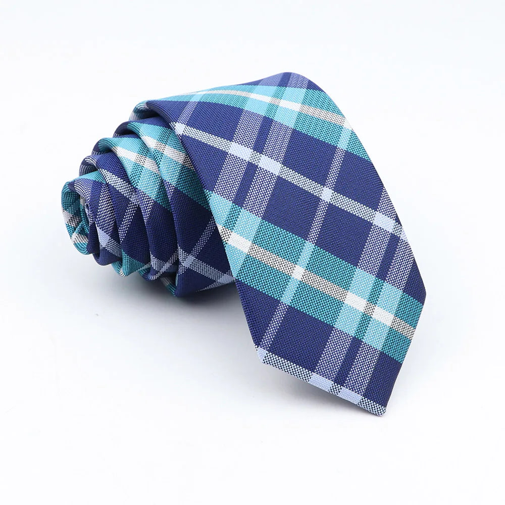 Neue Jacquard-Schottenkrawatte für Männer - Klassische 6cm-Krawatte für Hochzeit, Geschäft und Suit