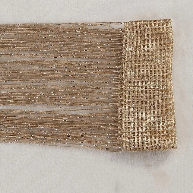 FadenVorhang Schnur glänzende Quaste - 300x290 cm, 1 Panel