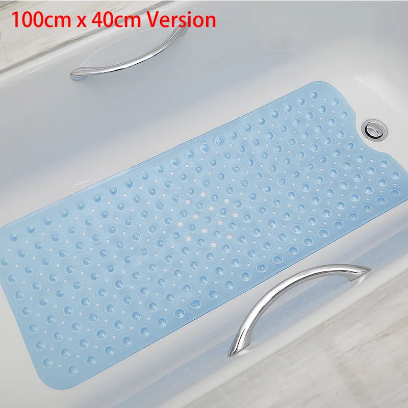 Cute Cartoon Anti-Slip PVC Bath Mats With Sucker 38cm*69cm Bathroom Multi-Color Carpet Bathtub Non-Slip Shower Soft Massage Pad