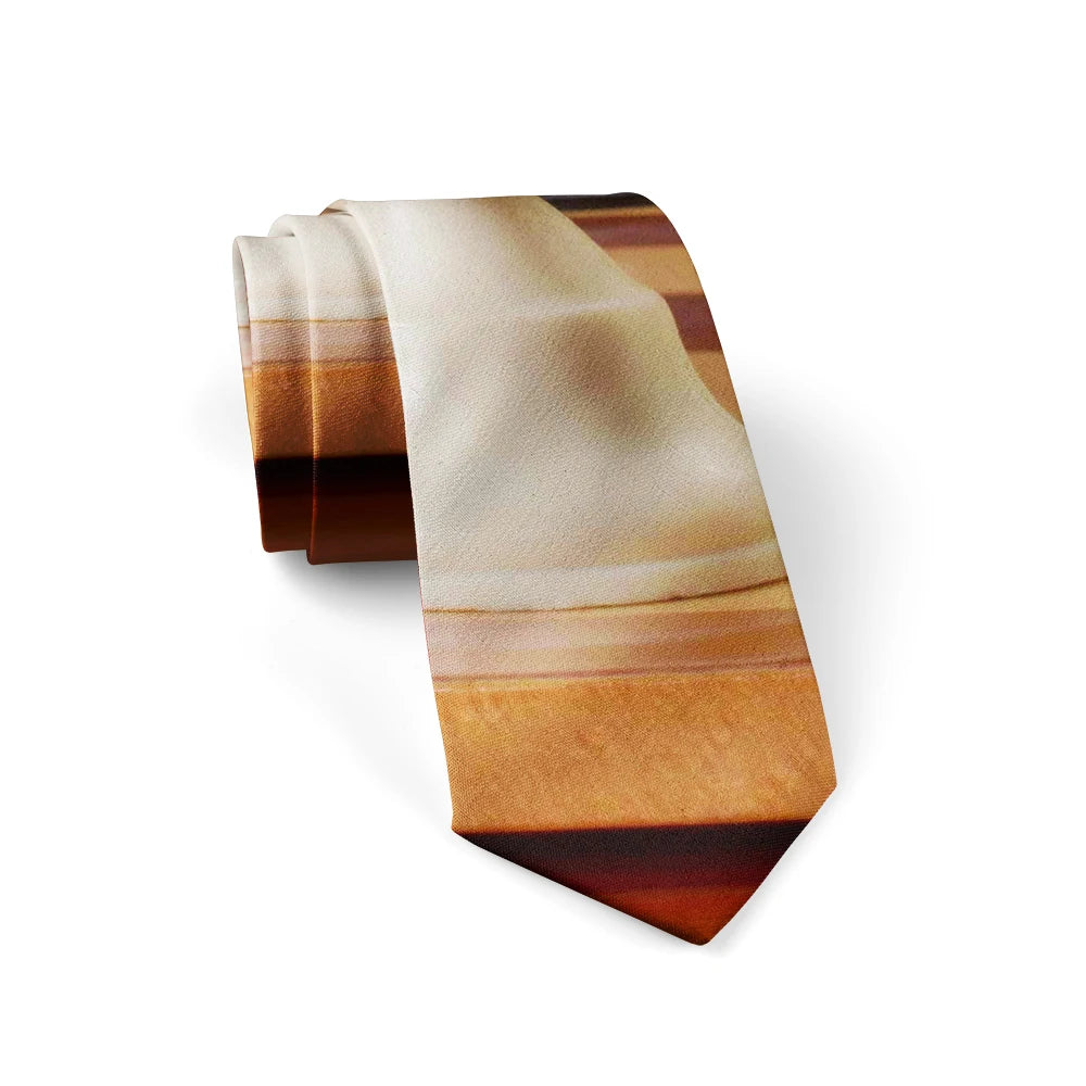 Men's Fashion Plaid Ties 8cm Black Creative Novelty Necktie 3D Printed Tie For Men Funny Party Wedding Accessories