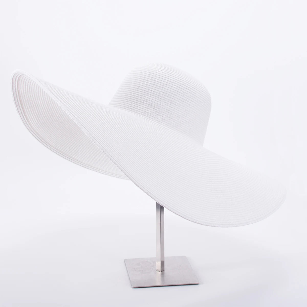 Pălării de paie pliabile, supradimensionate, cu bor larg, Lawliet, elegante, pentru plajă, pentru nuntă, femei, cu boruri largi, A330