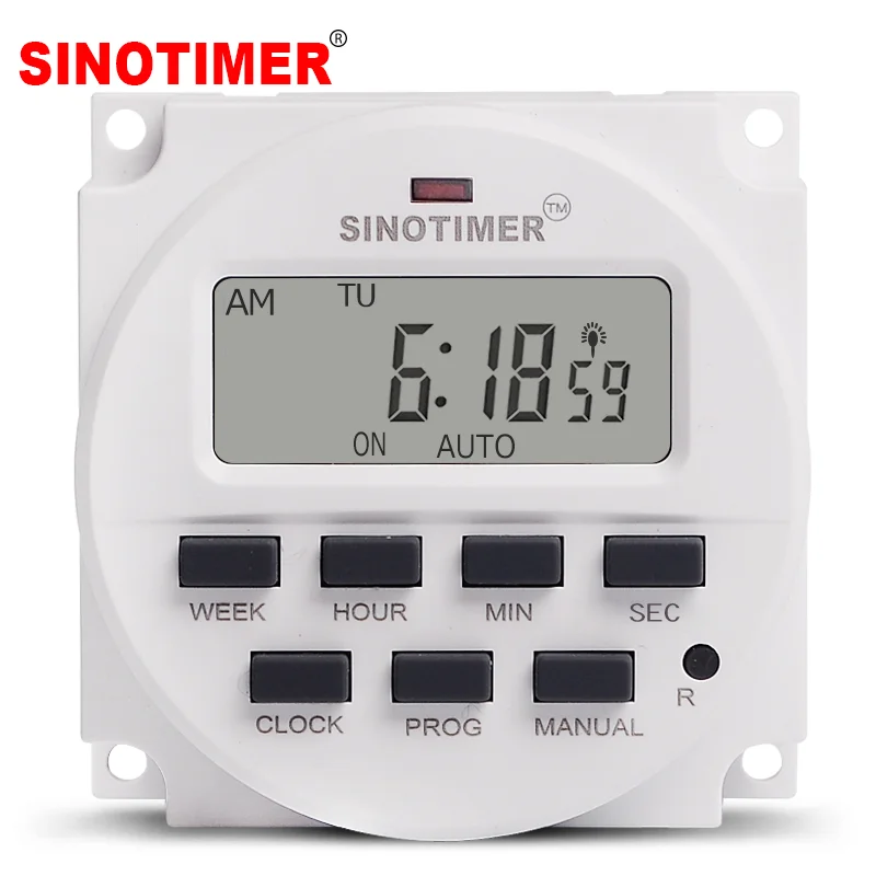 TM618SH 1 Second Interval 5V 12V 24V 110V 220V Digital LCD Timer Switch 7 Days Weekly Programmable Time Relay With Countdown