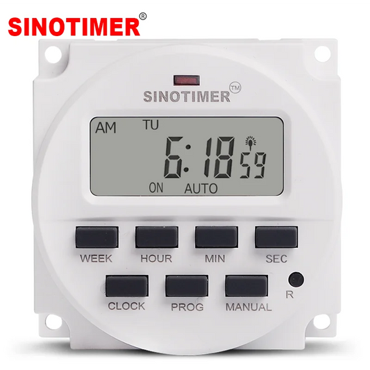 TM618SH 1 Second Interval 5V 12V 24V 110V 220V Digital LCD Timer Switch 7 Days Weekly Programmable Time Relay With Countdown