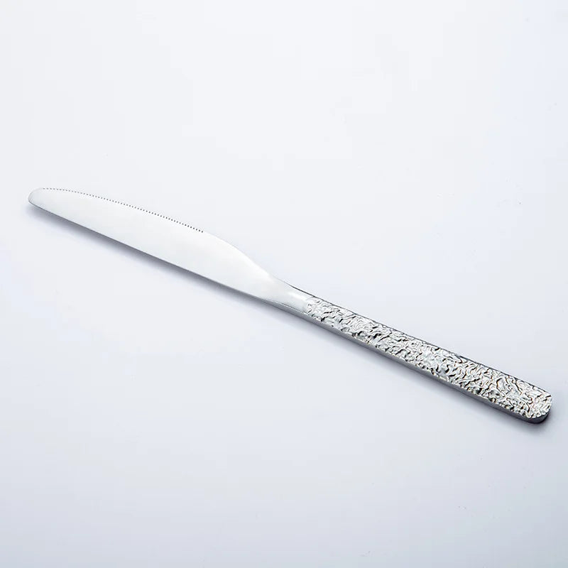 Stainless steel Western Cutlery set Knife Fork Spoon Dinner Set Dessert Dinnerware Western Steak Knife Tableware Spoon Fork