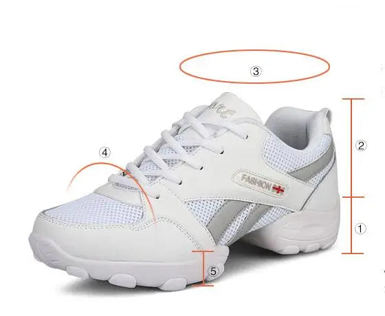 Men's Dance Sneakers Jazz Dancing Shoes Boy's Modern Mesh Breathable High Quality Non-slip Outdoor Male Sports Shoe