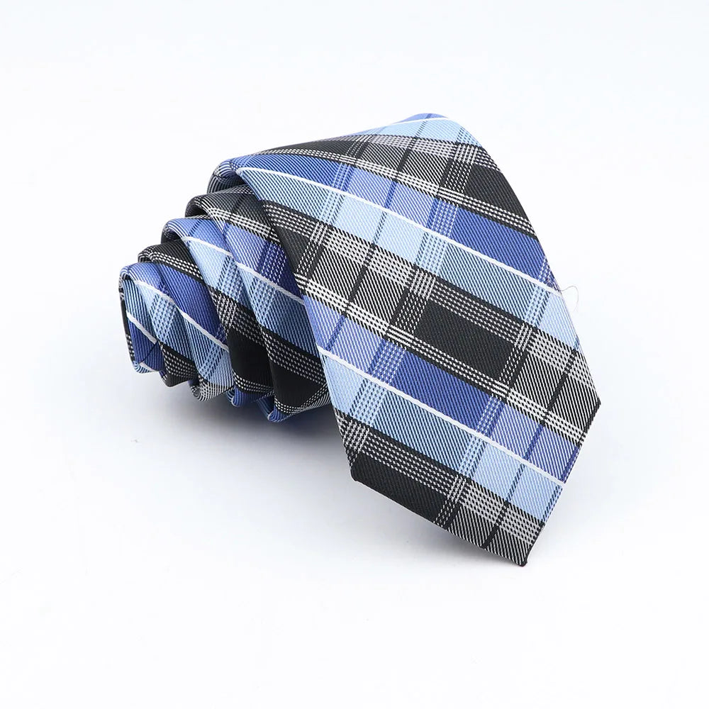 Neue Jacquard-Schottenkrawatte für Männer - Klassische 6cm-Krawatte für Hochzeit, Geschäft und Suit