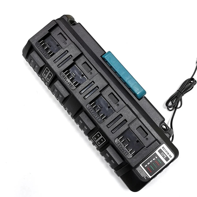 For BOSCH 14.4V 18V Li-ion Charger Rapid Optimum 4-Port 3A Charging Current Replacement Battery Charger BS1418-04