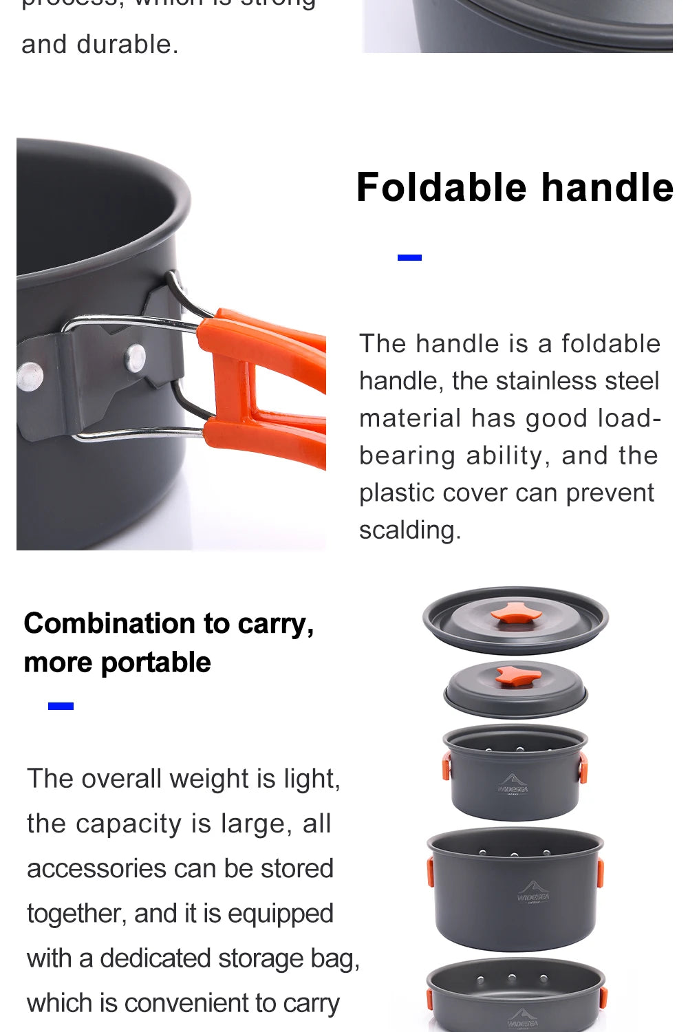 Camping-Kochset 2025: Widesea Outdoor Cookware - Tableware Hiking Picnic Travel Equipment Collection