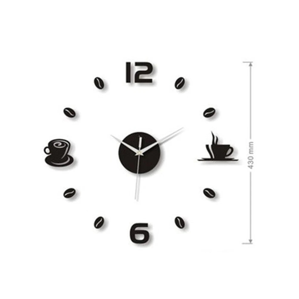 Choice 3D Wanduhr Acryl DIY - Leise Batteriebetrieb 30 cm