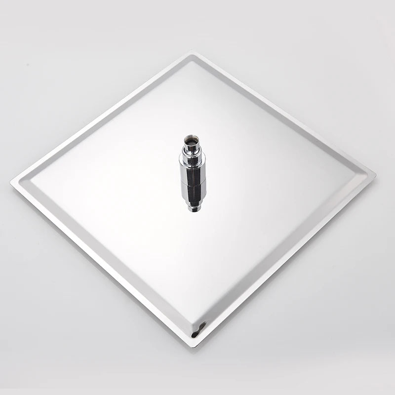 Shower Head 16 Inch Luxury Ultrathin Rainfall Shower Head Stainless Steel Chrome Nickel Bathroom Faucet Accessory