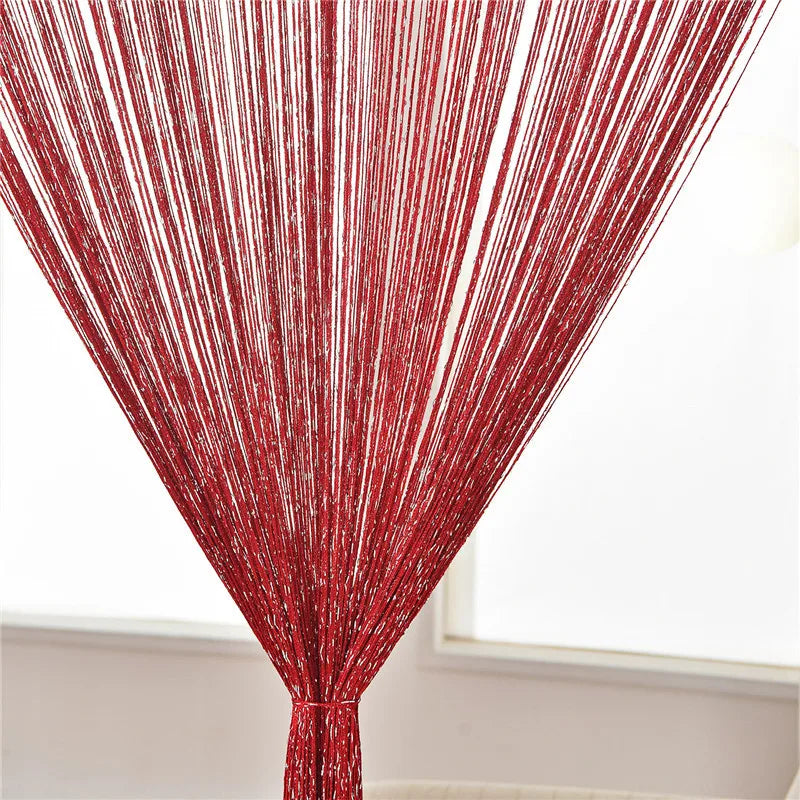 String Vorhang Quaste - 1 Paneel, Schlauch, halbtransparent