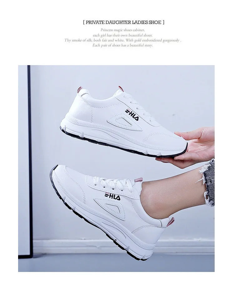 White Shoes for Women Sneakers 2024 Breathable Women's Sports Shoes Outdoor Walking Flats Woman Spring Casual Shoe Lady Sneaker