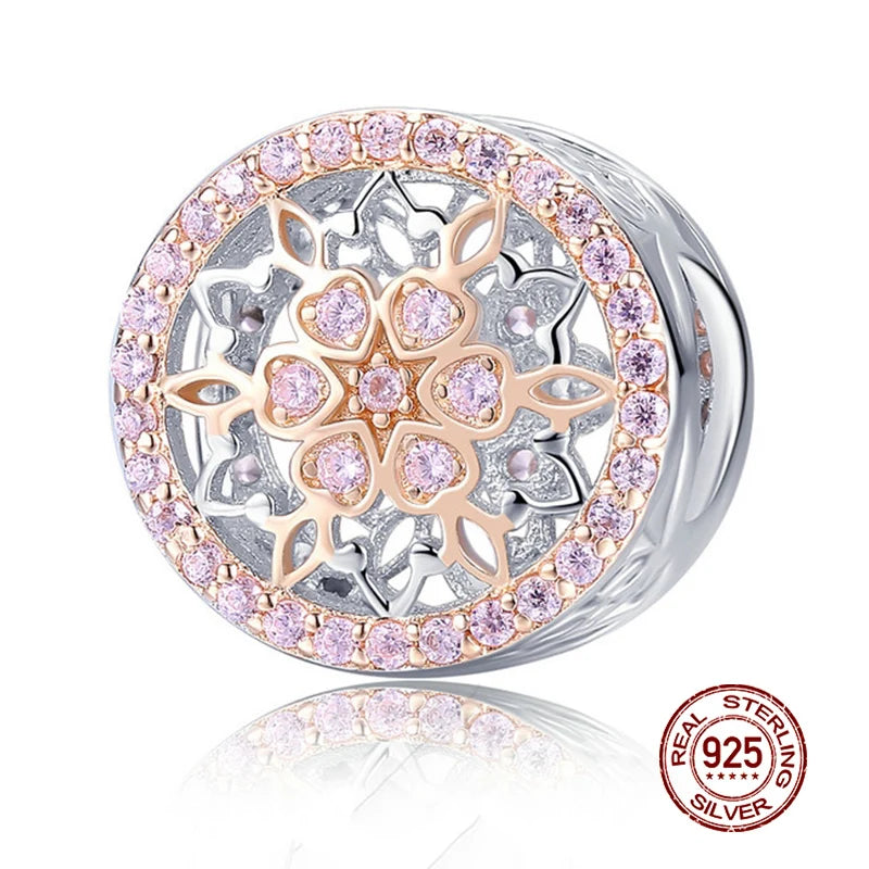 WOSTU 925 Sterling Silber Anhänger 2025: Frauen Junge Mädchen Haustier Kamera Biene AAA Cubic Zirkonia - Kaffee Marienkäfer Perlen DIY Original Armband 1.9g