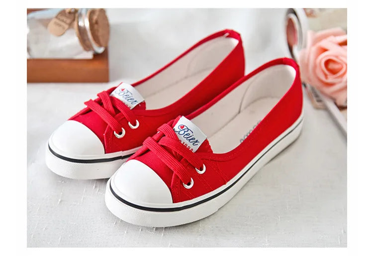 Women Shoes Fashion Comfortable Sports Sneakers Female Flats Trend Breathable Casual Canvas Shallow Shoes Women's Sneakersisd34