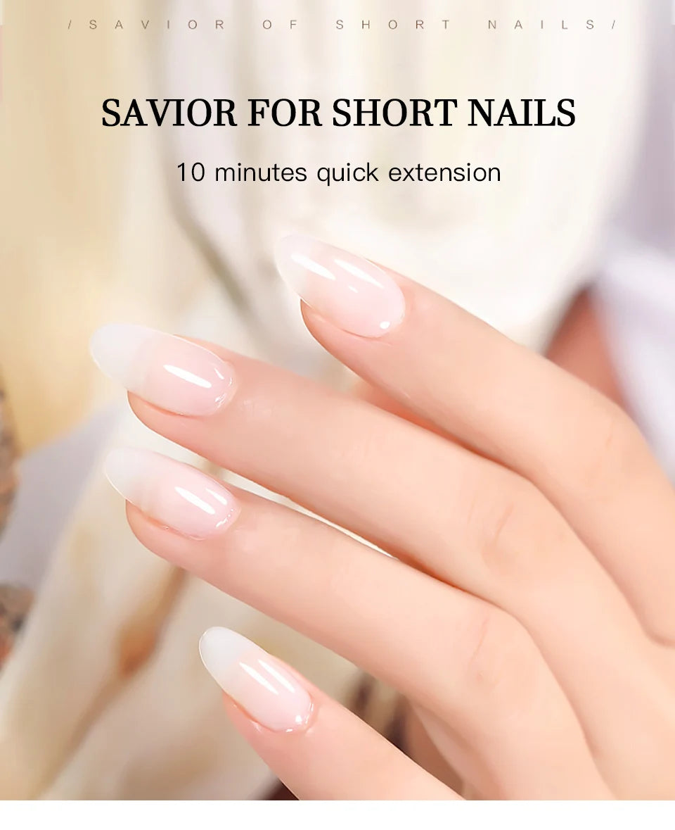 Gel de unghii 2025: 30ml acrilic dur, transparent - Colecție UV LED