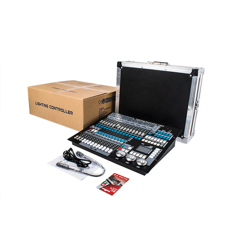 Controler DMX SHEHDS 1024/consolă 192 pentru iluminare Par, lumină cu cap mobil, standard internațional, DJ, discotecă, nunți, concerte