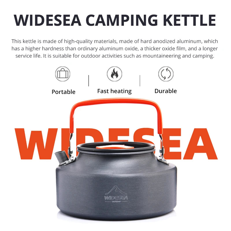 Camping-Kochset 2025: Widesea Outdoor Cookware - Tableware Hiking Picnic Travel Equipment Collection