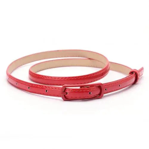 Elegant Women Belt Fashion Luxury Thin Style Adjustable Faux Leather Women Waist Belt Dress Jeans Accessories ремень женский