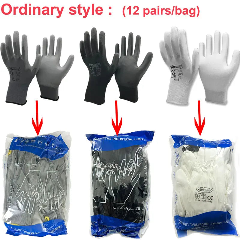 Nmsafety Antistatisch Handschuhe - 13G Nylon PU 24 St