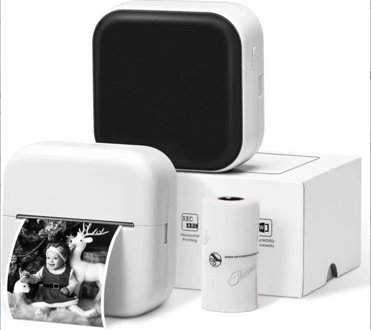 Mini-Drucker 2025: Phomemo M02 X Mini Thermal Blue Tooth Inkless Compatible 53/15/25mm Pocket Printer for Kids Gift Collection