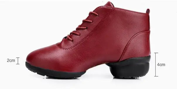 Woman's Dance Sneakers for Women Jazz Dancing Shoes Female Black Red Ladies Modern Ballroom Girl's Sports Shoes Size 34-42