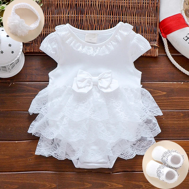 Body de vară pentru nou-născuți, rochie de prințesă pentru fete, botez, rochie de petrecere pentru nuntă, 0-3, 3-6, 6-9 luni, body