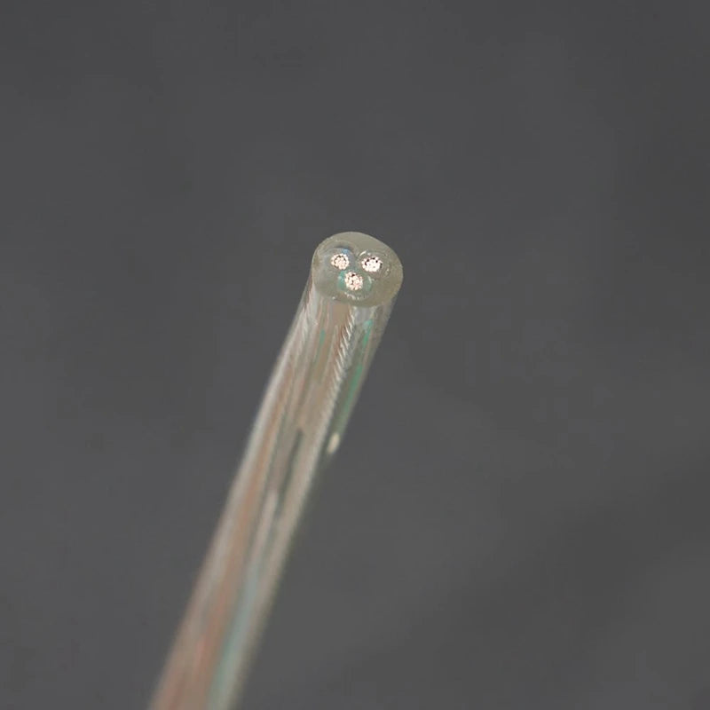 Transparentes Elektrokabel 250V 0,75mm² - 2/3-adrig PVC Rundkabel für Pendelleuchten