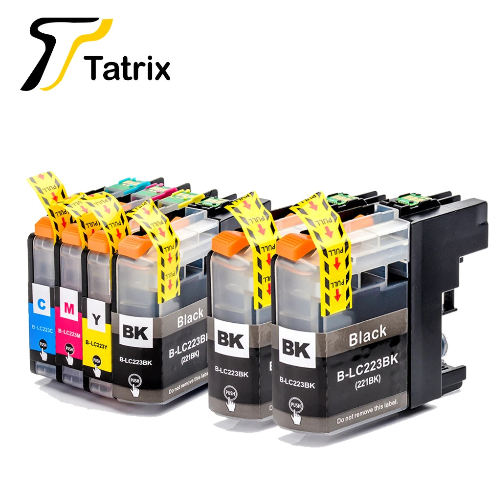 Tatrix With Chip LC223 LC221 Compatible Ink Cartridge For Brother MFC-J4420DW/J4620DW/J4625DW/J480DW/J680DW/J880DW Printer