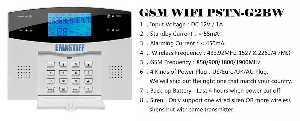 Alarmanlage 2025: IOS Android APP Wired Wireless Home Security - Tuya WIFI PSTN GSM Intercom Remote Control Collection