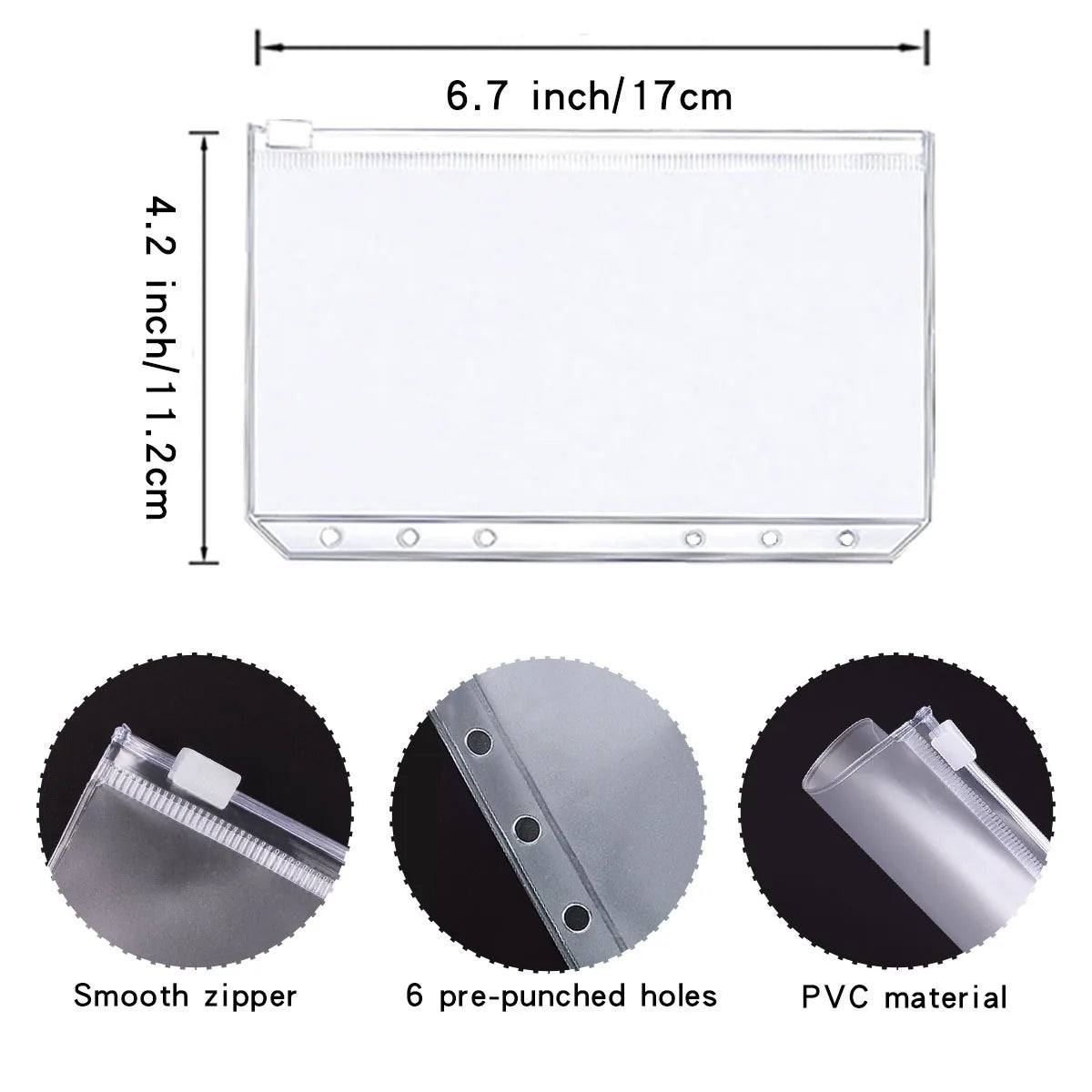 Coliky A5 A6 PU Leder Organizer - 6 Ringe 12 Taschen
