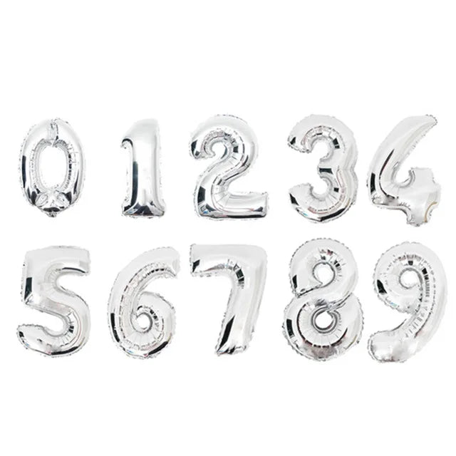 PartyPro Zahlballon Rosegold - 16 32 40 Zoll Hochzeit