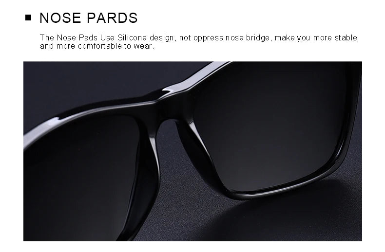 MERRYS DESIGN Herren HD Polarisierte Sonnenbrille Sport Angeln Augenschutz Aluminium Legierung Bügel UV400 Schutz S8186