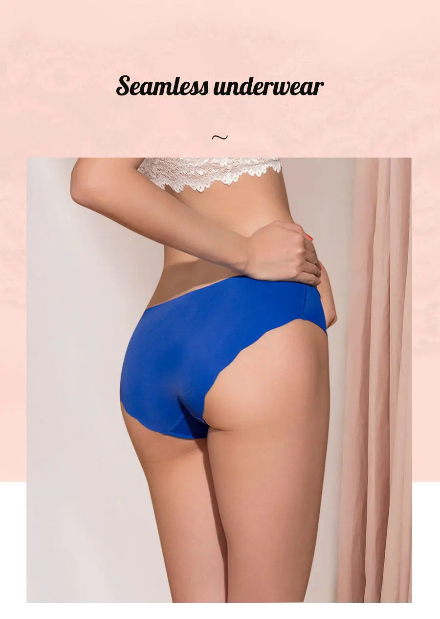 MIMICOOC Damen Nahtloser Slip - 3er Set 80 Prozent Nylon