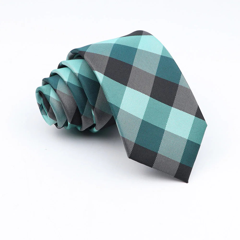 Neue Jacquard-Schottenkrawatte für Männer - Klassische 6cm-Krawatte für Hochzeit, Geschäft und Suit