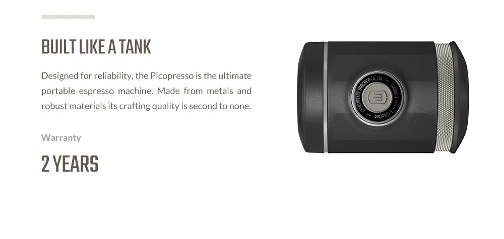 WACACO Picopresso Portable Espresso Maker, Specialty Coffee Machine, 18 Bar Pressure Travel Coffee, Gift, New Year