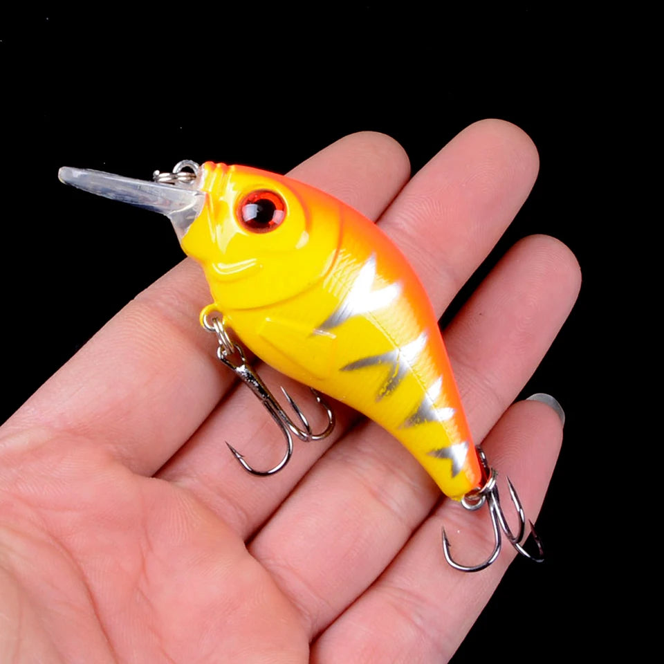 TQEXSZ Minnow Sinkend - 7,5cm 10,2g 3D Augen Wobbler