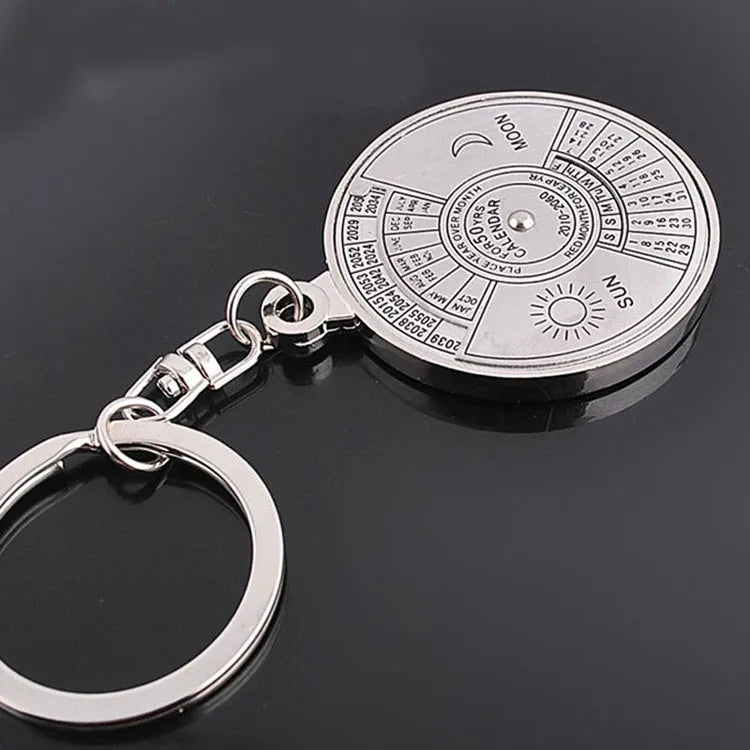 Perpetual Kalender Schlüsselanhänger - Metall 5cm Neu