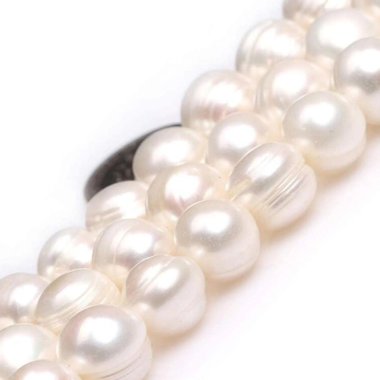 Pandantiv cu perle naturale Charms QYX-008 - Oțel inoxidabil 10 buc 8mm