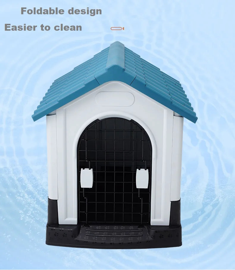 Dog House For Large Dogs Dog Bed Four Seasons Outdoor Washable Removable Pet Cat Bed Winter Warm Kennel Pet Supplies Plastics
