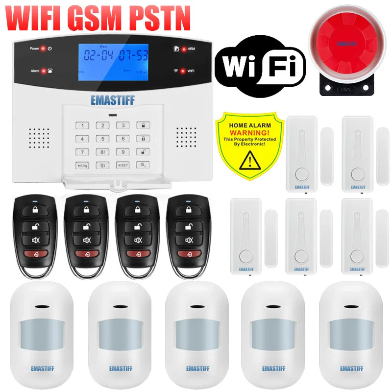 Alarmanlage 2025: IOS Android APP Wired Wireless Home Security - Tuya WIFI PSTN GSM Intercom Remote Control Collection