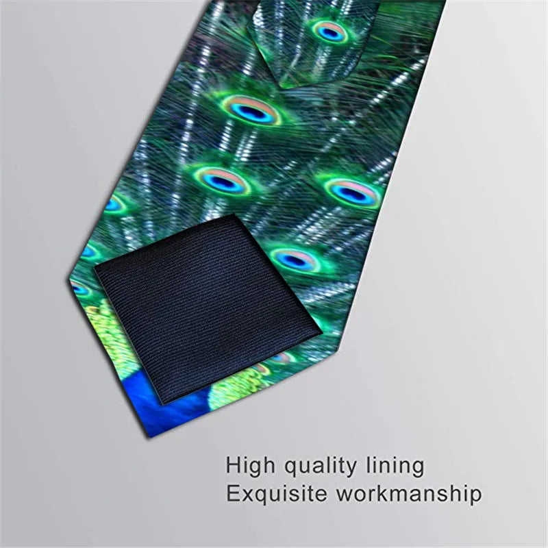Men's Fashion Plaid Ties 8cm Black Creative Novelty Necktie 3D Printed Tie For Men Funny Party Wedding Accessories