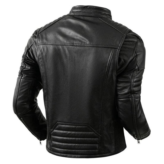 BikerX Milano Lederjacke Vintage Biker - Rindsleder L - Golden Bridge Store