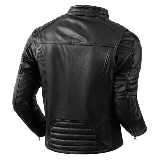 BikerX Milano Lederjacke Vintage Biker - Rindsleder L - Golden Bridge Store