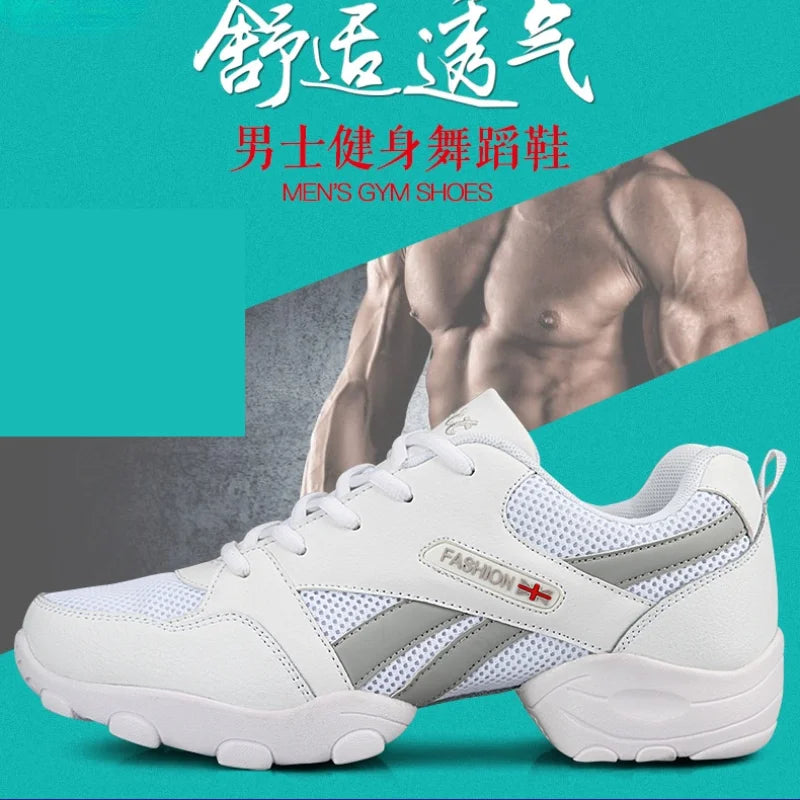 Men's Dance Sneakers Jazz Dancing Shoes Boy's Modern Mesh Breathable High Quality Non-slip Outdoor Male Sports Shoe