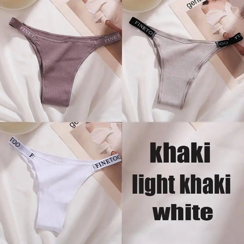 finetoo Damen Slips 2025 - 3er-Set Baumwoll-Panties einfarbig & komfortabel